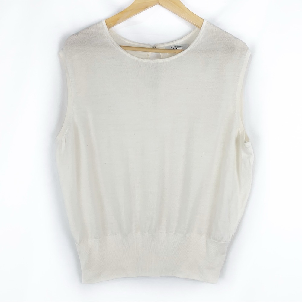 Banana Republic Ivory Merino Wool Sweater Shell - Picture 2 of 8